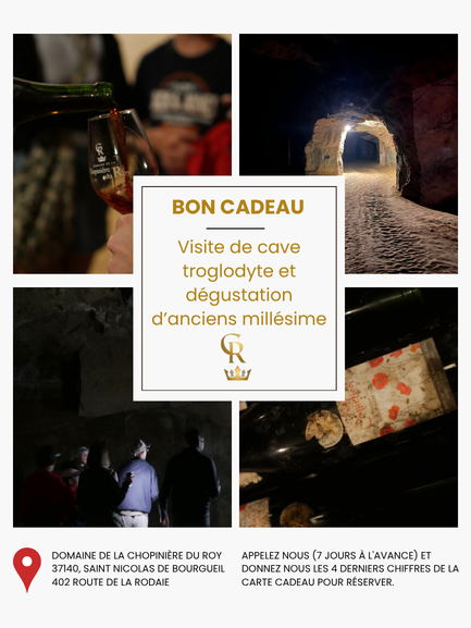 Cartes cadeaux visites oenotouristiques du Domaine de la Chopinière du Roy