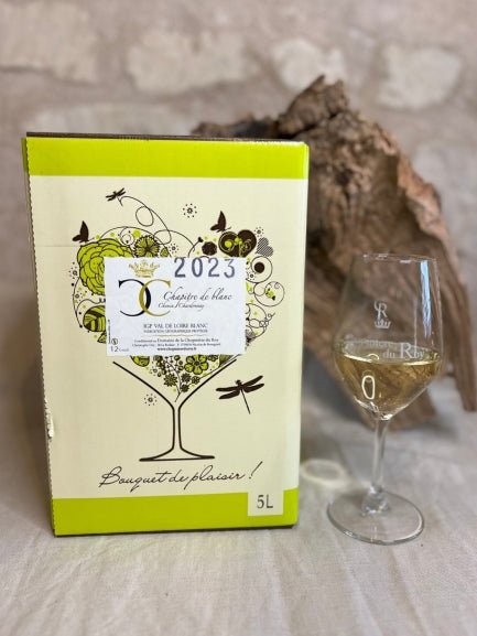 Cubi de Vin Blanc Sec et aromatique Chenin IGP Val de Loire de 5 litres 