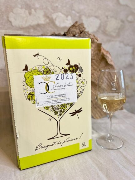 Cubi de Vin Blanc Sec et aromatique Chenin IGP Val de Loire de 5 litres 