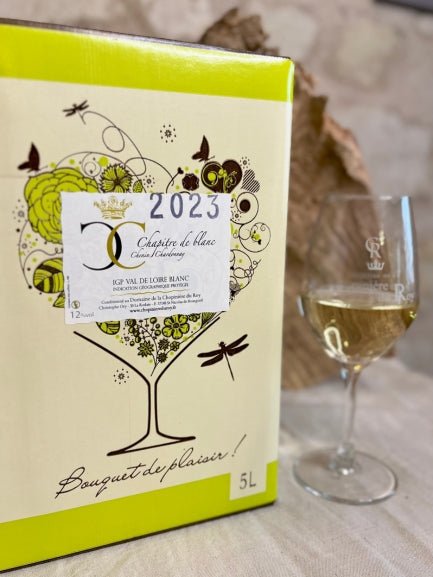 Cubi de Vin Blanc Sec et aromatique Chenin IGP Val de Loire de 5 litres 