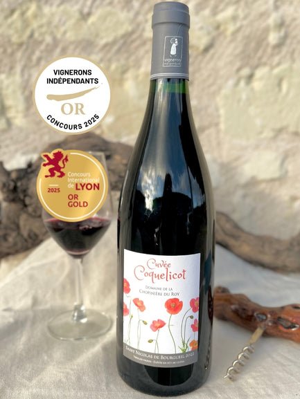 Cuvée Coquelicot 2023 - Vin Saint Nicolas de Bourgueil - Carton 6 Bouteilles