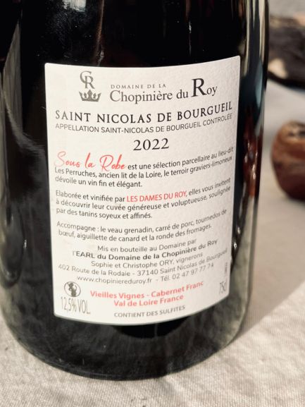 Cuvée Sous la Robe 2022 - Vin Saint Nicolas de Bourgueil 
