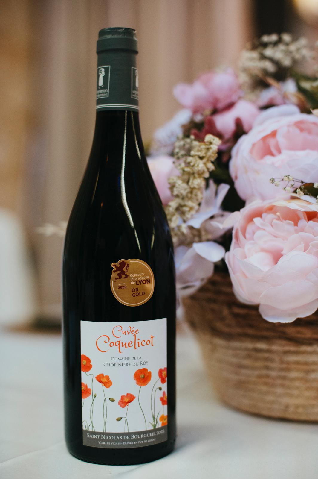Vin mariage cuvée Coquelicot vin rouge